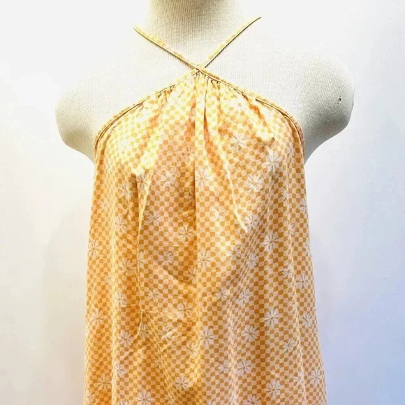 SO Dresses & Skirts - NWT SO GOODS FOR LIFE Juniors Sleeveless Halter Neck Orange Mini Dress Sz Medium